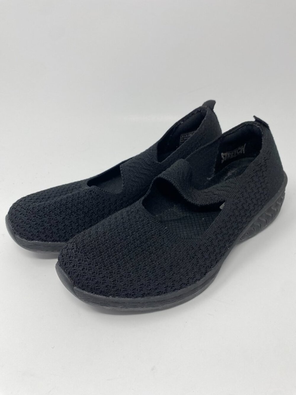 Skechers Relaxed Fit Up Lifted Slip On Comfort Shoes Womens 9 Black Mary Jane